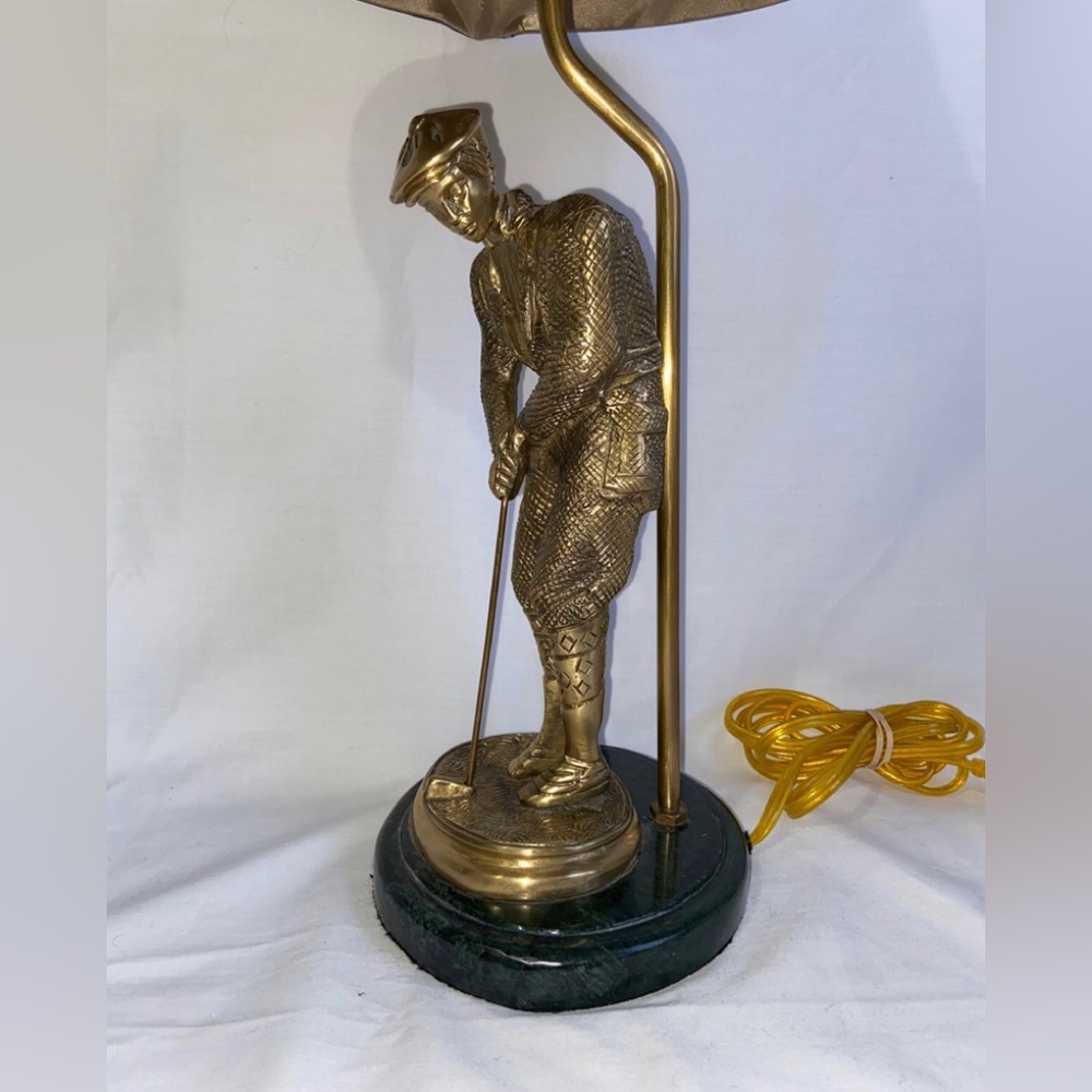 19th C. Style Golfer Figurine lamp